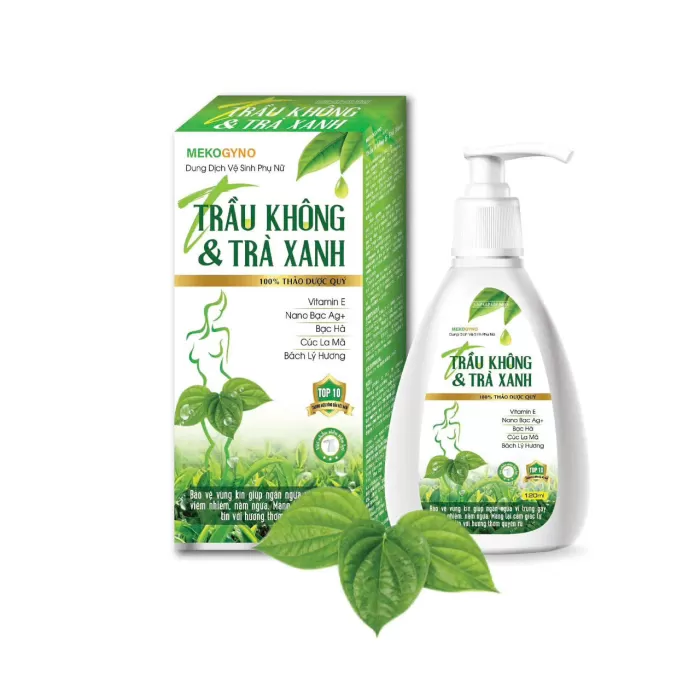 Dung Dịch Vệ Sinh Phụ Nữ Trầu Không & Trà Xanh 120ml
